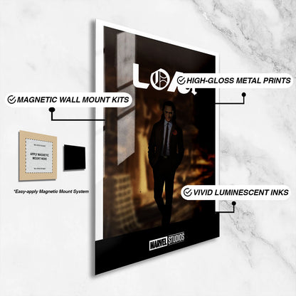 Flex Designs Metal Poster Loki Minimalist 16 x 24" Home Goods - TV Show 2021 TV Show Metal Poster