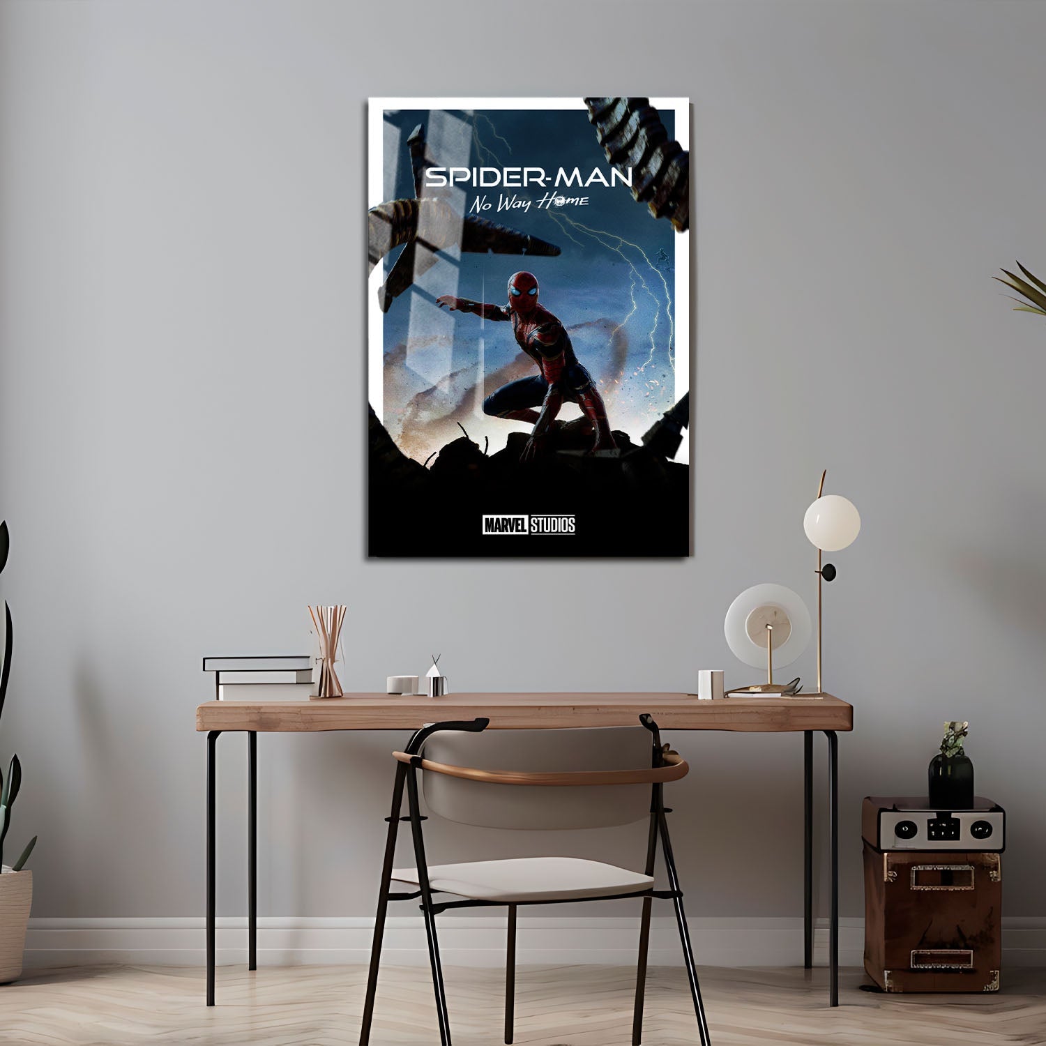 Flex Designs Metal Poster Spider-Man No Way Home Minimalist 24 x 36" Home Goods - Movie 2021 Movie Metal Poster