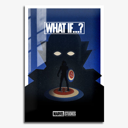 Flex Designs Metal Poster What If Minimalist 11 x 17" Home Goods - TV Show 2021 TV Show Metal Poster