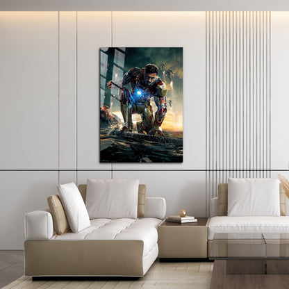 Flex Designs Metal Poster Iron Man 3 Textless 16 x 24" Home Goods - Movie 2013 Movie Metal Poster