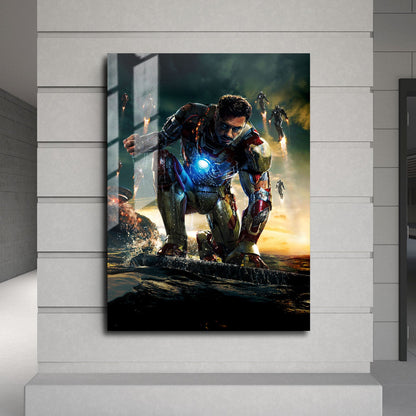 Flex Designs Metal Poster Iron Man 3 Textless 24 x 36" Home Goods - Movie 2013 Movie Metal Poster