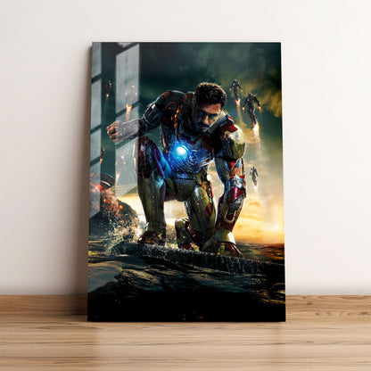 Iron Man 3 Textless Movie Metal Poster