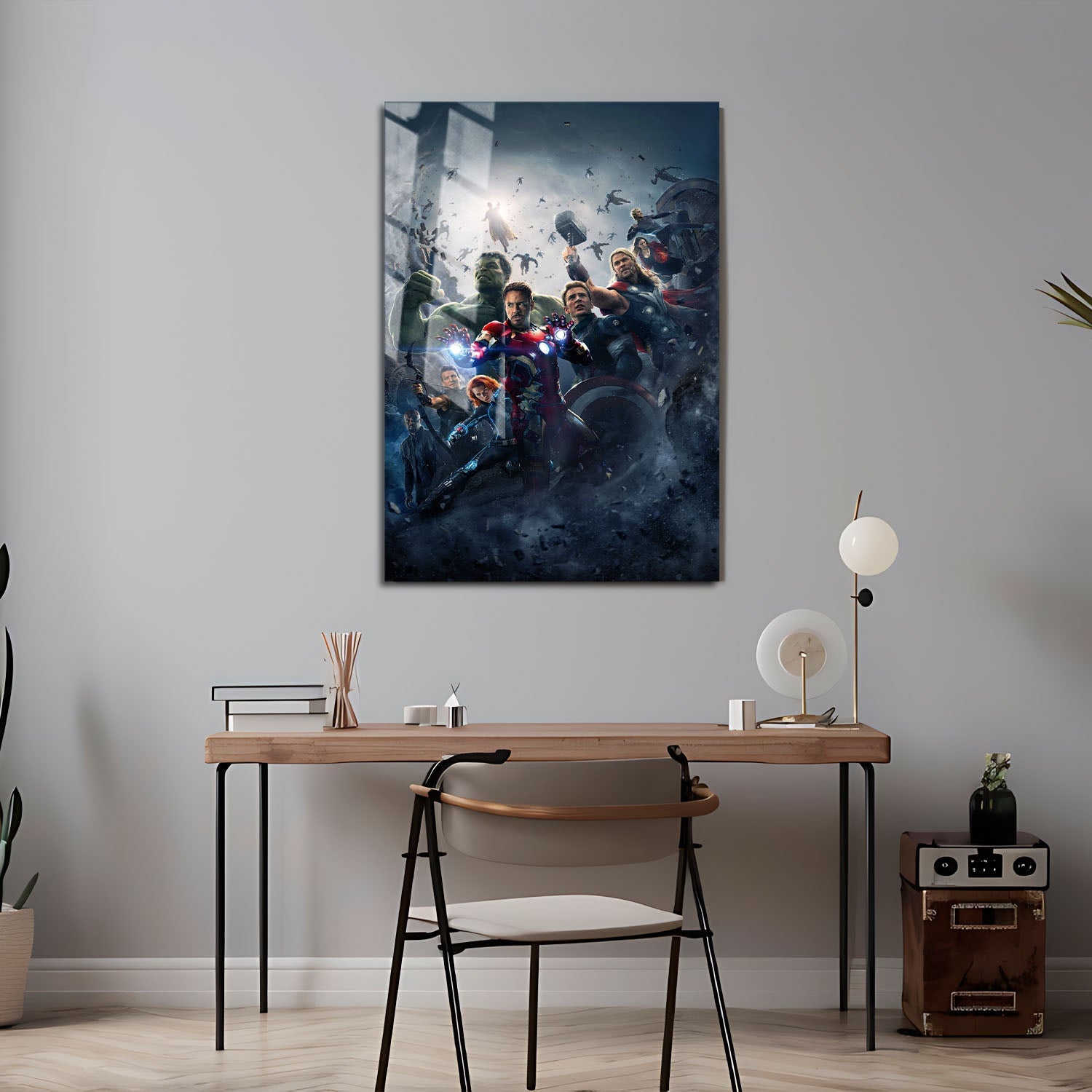 Flex Designs Metal Poster Avengers Age of Ultron Textless 24 x 36" Home Goods - Movie 2015 Movie Metal Poster