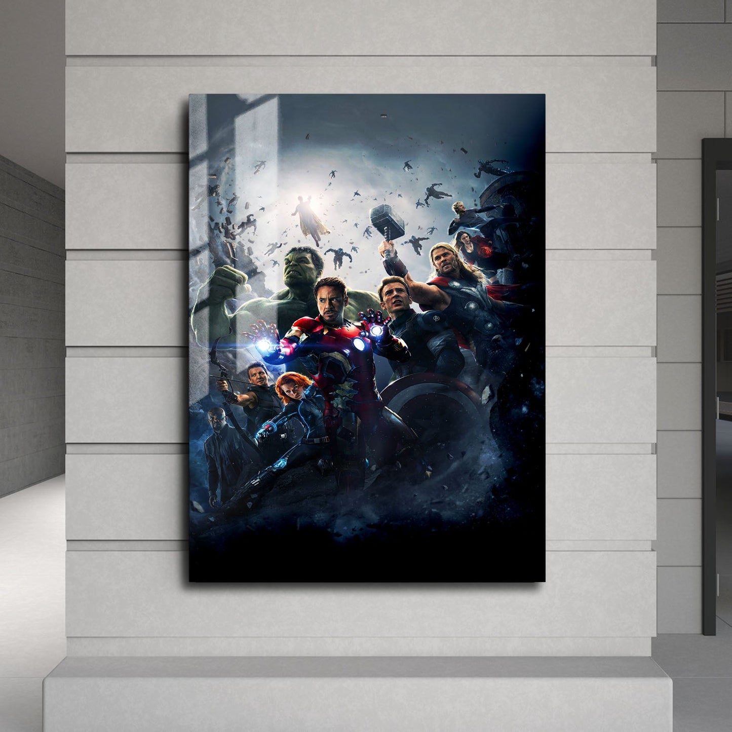 Flex Designs Metal Poster Avengers Age of Ultron Textless 24 x 36" Home Goods - Movie 2015 Movie Metal Poster