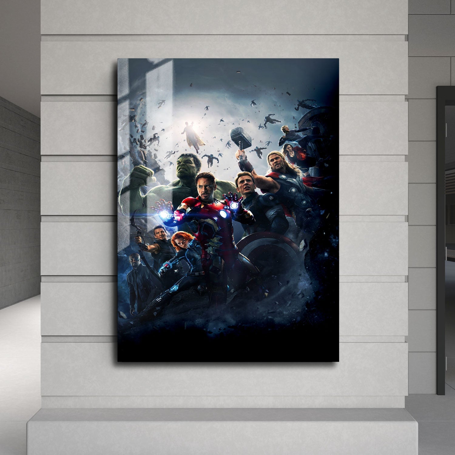 Flex Designs Metal Poster Avengers Age of Ultron Textless 24 x 36" Home Goods - Movie 2015 Movie Metal Poster