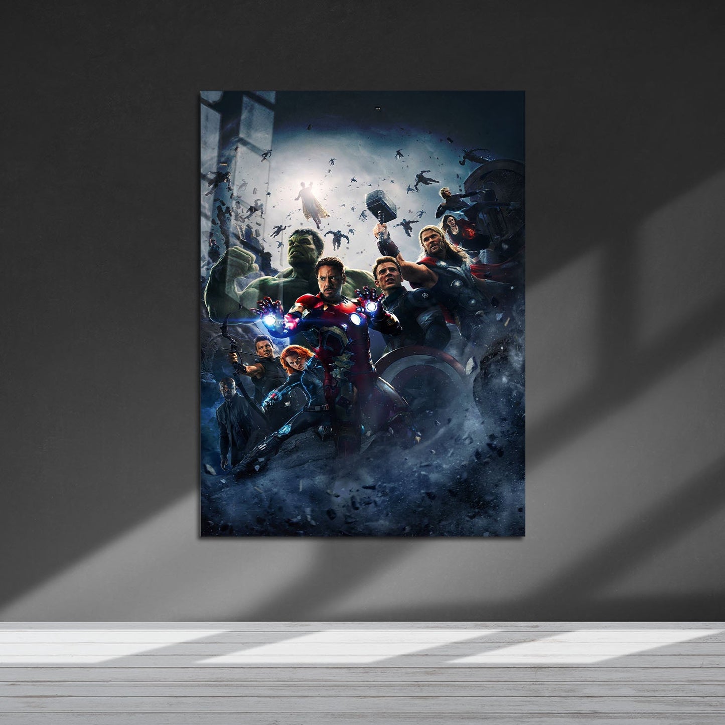 Flex Designs Metal Poster Avengers Age of Ultron Textless 5 x 7" Home Goods - Movie 2015 Movie Metal Poster
