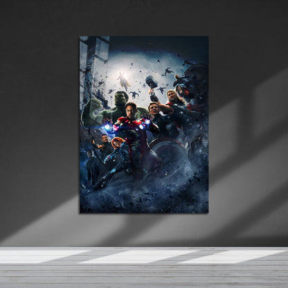 Flex Designs Metal Poster Avengers Age of Ultron Textless 5 x 7" Home Goods - Movie 2015 Movie Metal Poster