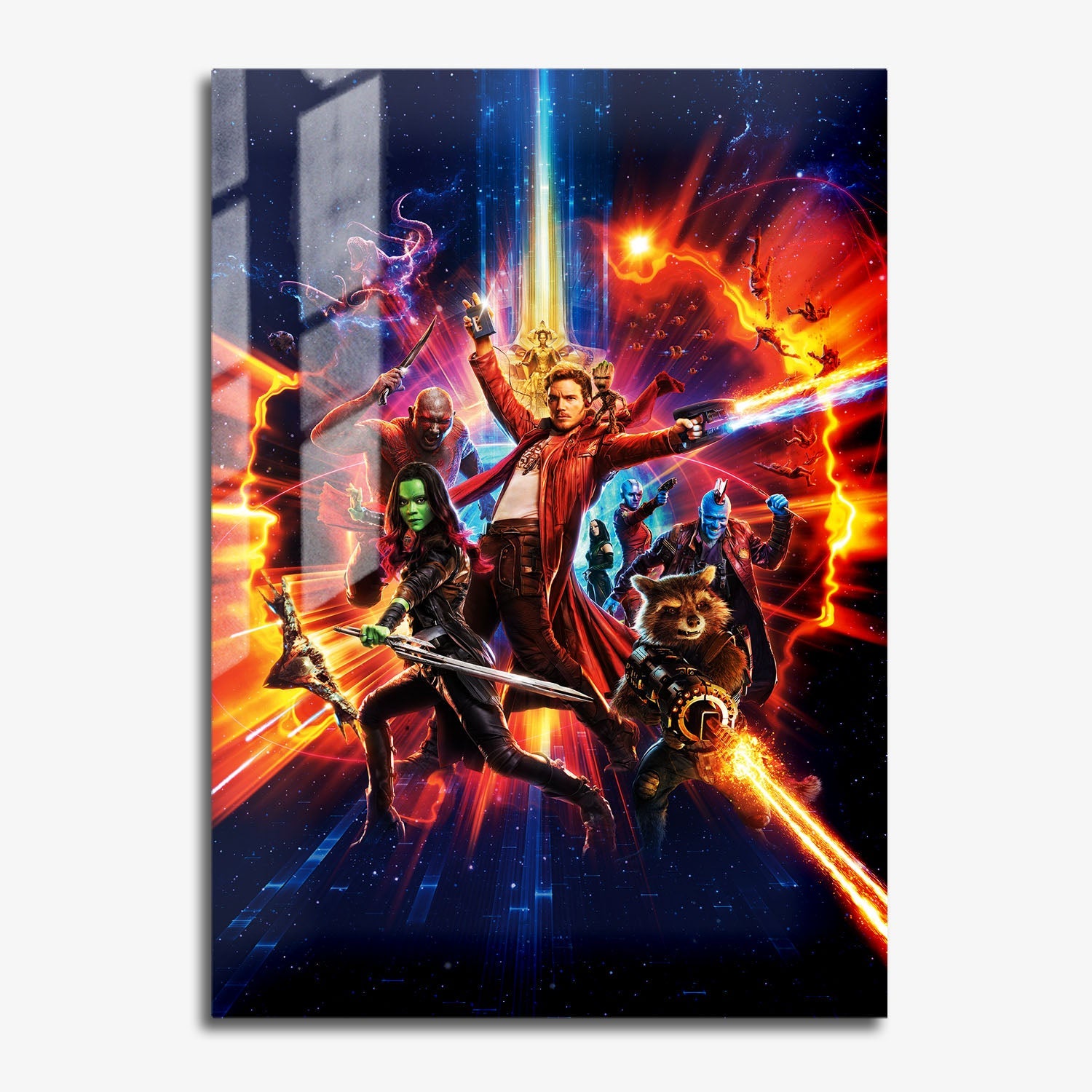 Flex Designs Metal Poster Guardians of the Galaxy Vol 2 Textless 11 x 17" Home Goods - Movie 2017 Movie Metal Poster