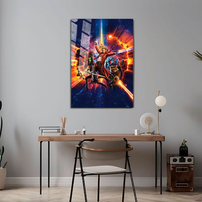 Flex Designs Metal Poster Guardians of the Galaxy Vol 2 Textless 24 x 36" Home Goods - Movie 2017 Movie Metal Poster