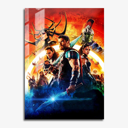 Flex Designs Metal Poster Thor Ragnarok Textless 11 x 17" Home Goods - Movie 2017 Movie Metal Poster