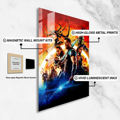 Flex Designs Metal Poster Thor Ragnarok Textless 16 x 24" Home Goods - Movie 2017 Movie Metal Poster