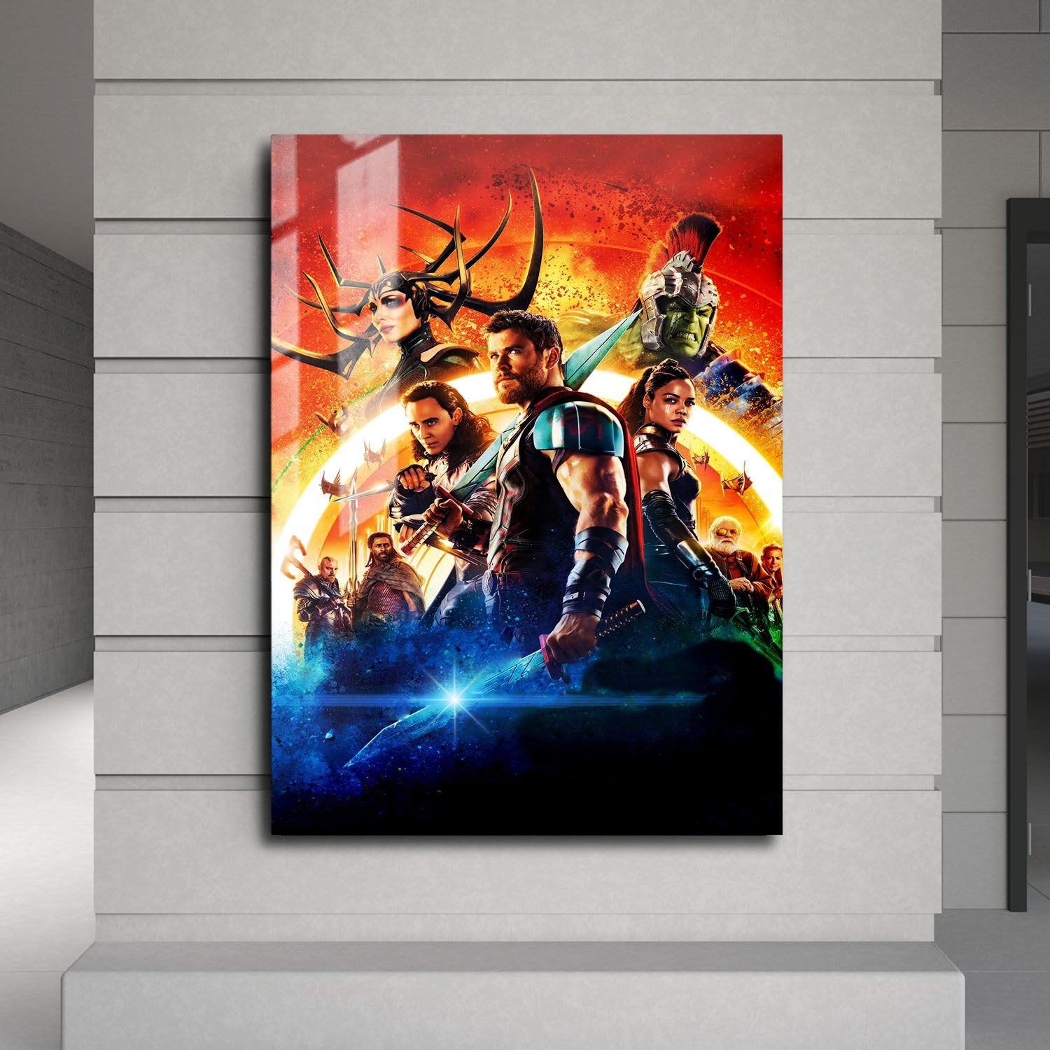 Flex Designs Metal Poster Thor Ragnarok Textless 24 x 36" Home Goods - Movie 2017 Movie Metal Poster