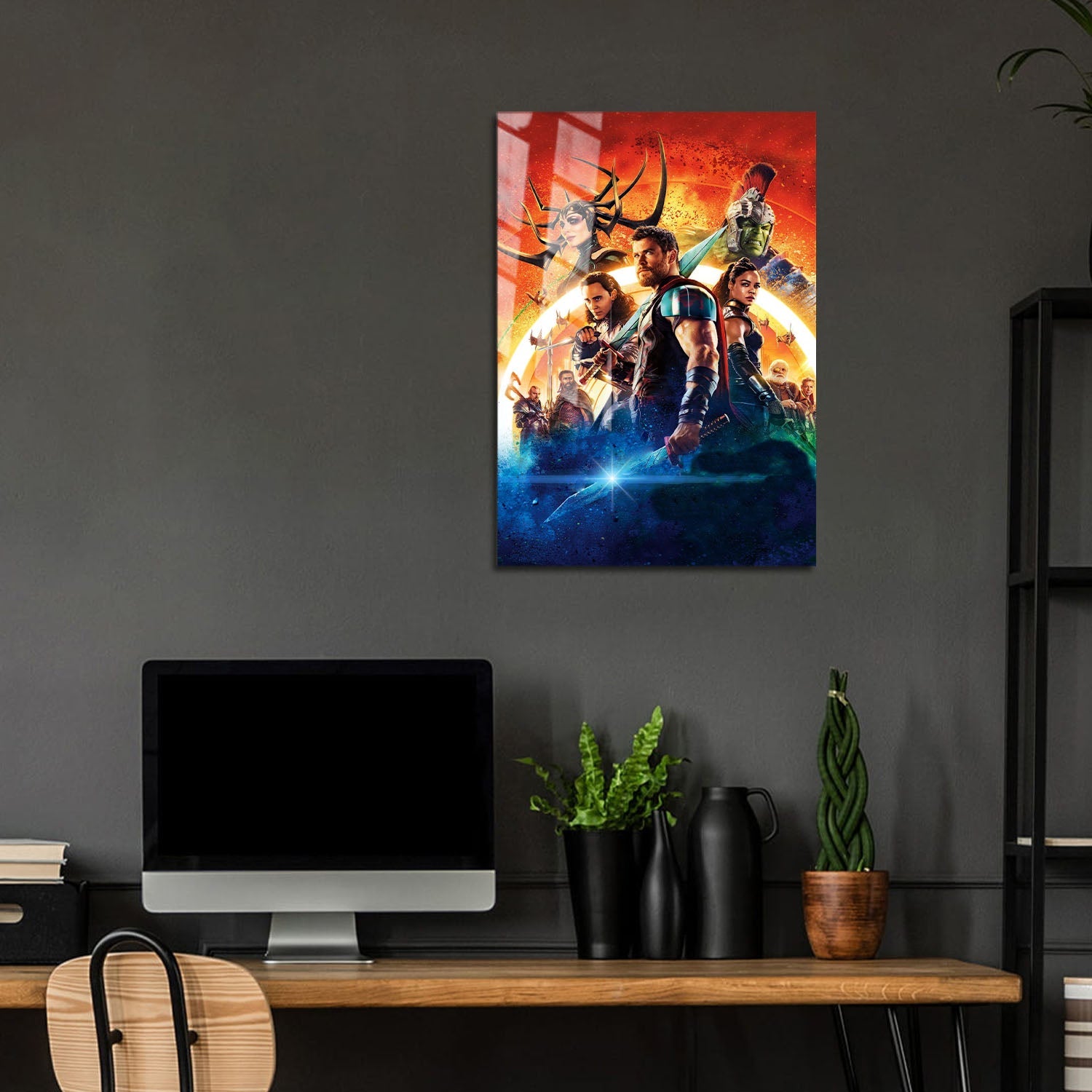 Flex Designs Metal Poster Thor Ragnarok Textless 5 x 7" Home Goods - Movie 2017 Movie Metal Poster