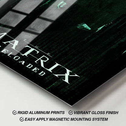 Flex Designs Metal Poster The Matrix Reloaded Classic 11 x 17" Home Goods - Movie 2003 Movie Metal Poster