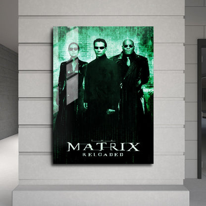 Flex Designs Metal Poster The Matrix Reloaded Classic 24 x 36" Home Goods - Movie 2003 Movie Metal Poster