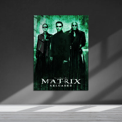 Flex Designs Metal Poster The Matrix Reloaded Classic 5 x 7" Home Goods - Movie 2003 Movie Metal Poster