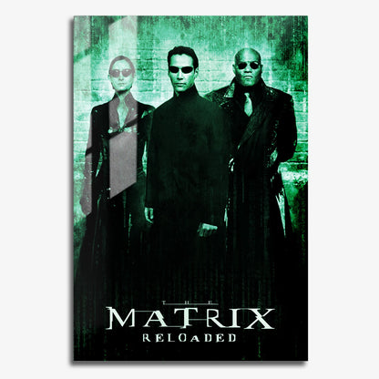 Flex Designs Metal Poster The Matrix Reloaded Classic 11 x 17" Home Goods - Movie 2003 Movie Metal Poster