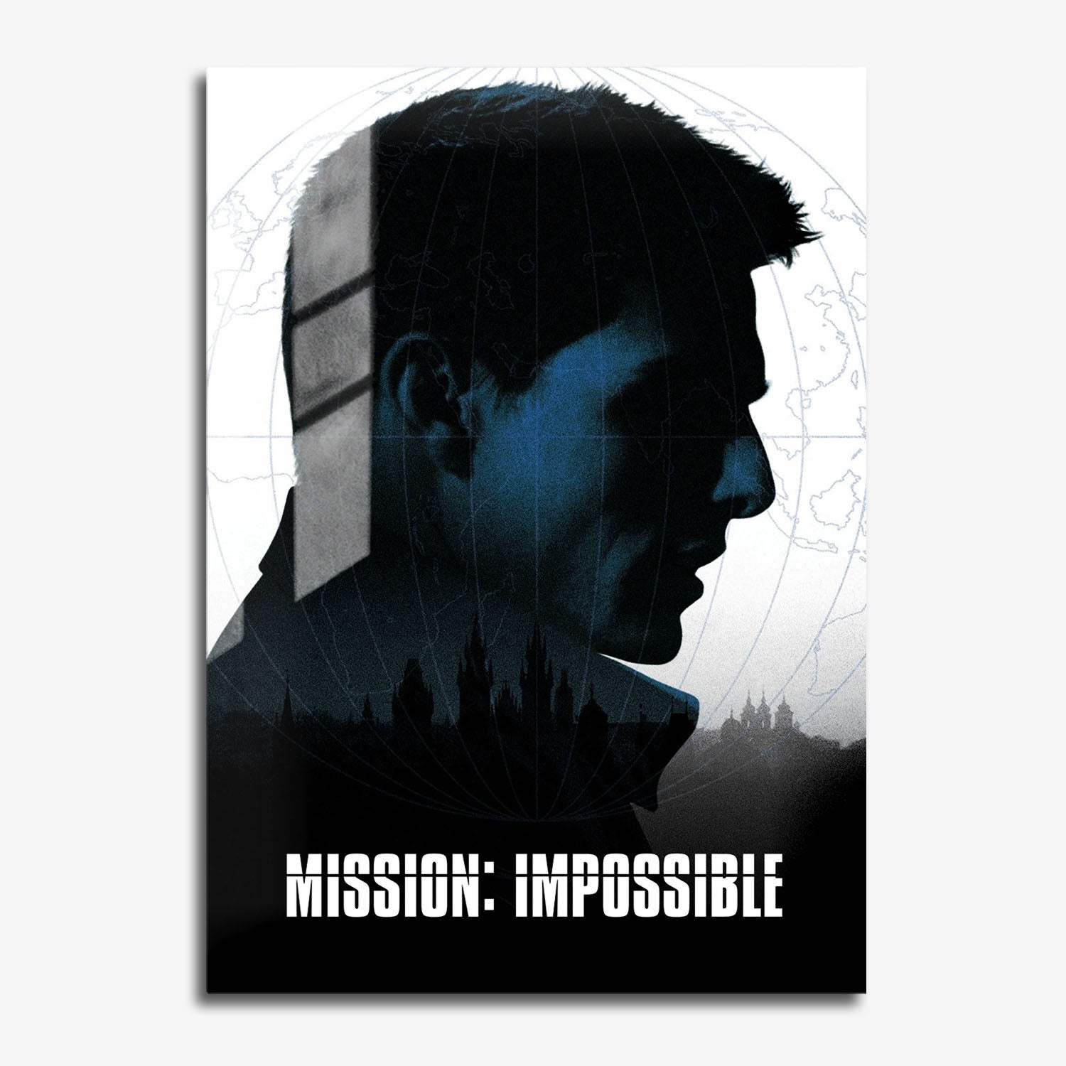 Flex Designs Metal Poster Mission Impossible 11 x 17" Home Goods - Movie 1996 Movie Metal Poster