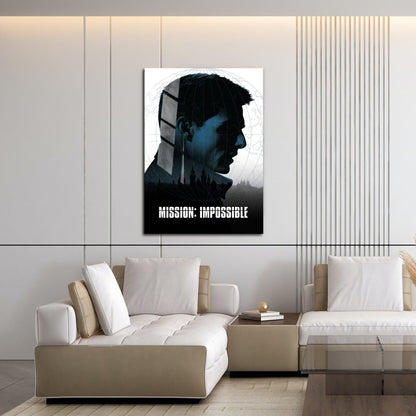 Flex Designs Metal Poster Mission Impossible 16 x 24" Home Goods - Movie 1996 Movie Metal Poster