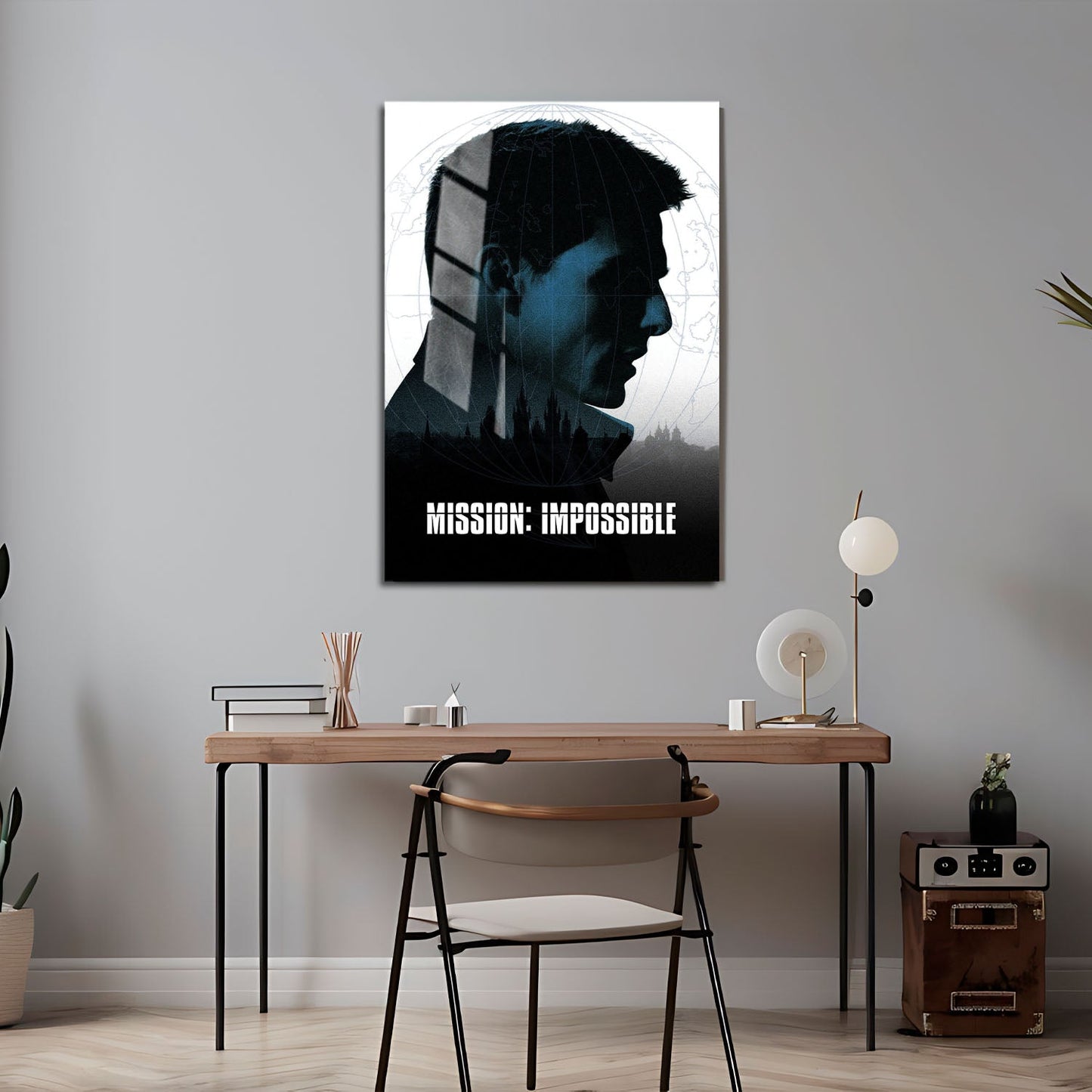 Flex Designs Metal Poster Mission Impossible 24 x 36" Home Goods - Movie 1996 Movie Metal Poster