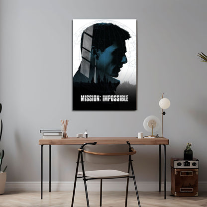 Flex Designs Metal Poster Mission Impossible 24 x 36" Home Goods - Movie 1996 Movie Metal Poster
