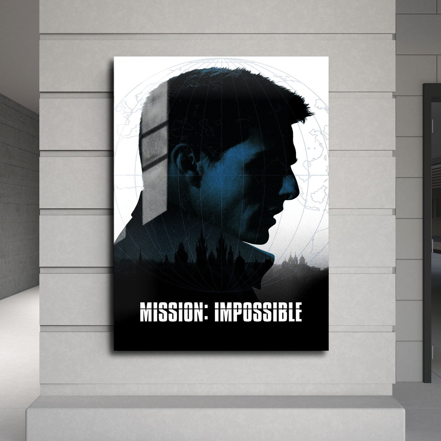 Flex Designs Metal Poster Mission Impossible 24 x 36" Home Goods - Movie 1996 Movie Metal Poster