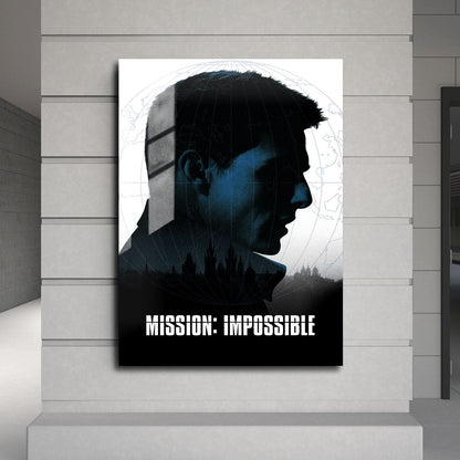 Flex Designs Metal Poster Mission Impossible 24 x 36" Home Goods - Movie 1996 Movie Metal Poster