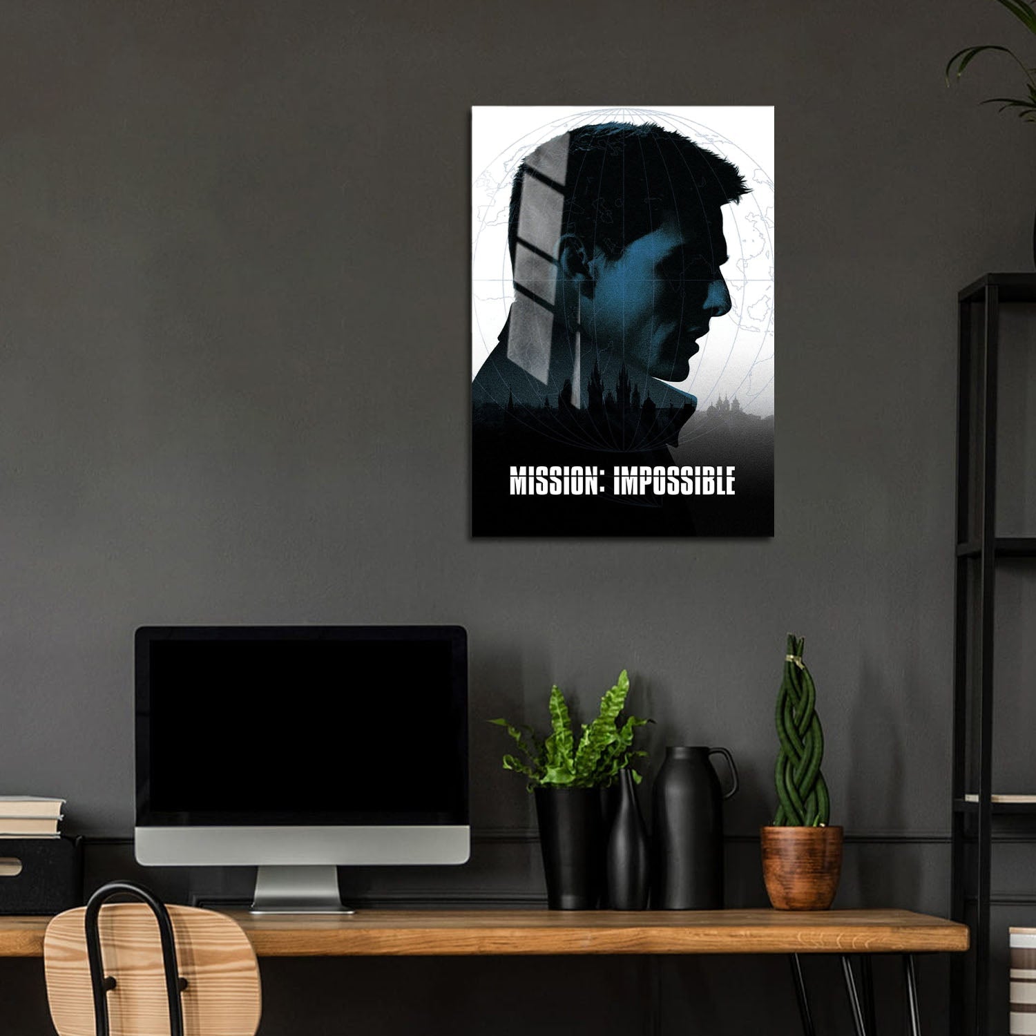 Flex Designs Metal Poster Mission Impossible 5 x 7" Home Goods - Movie 1996 Movie Metal Poster