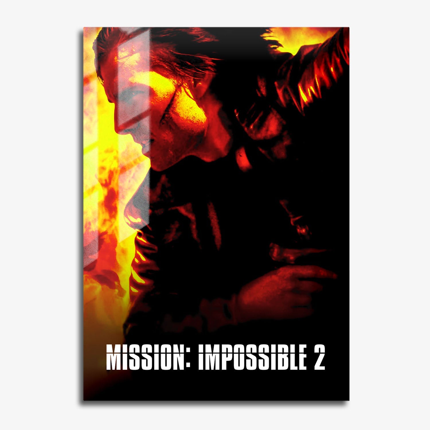 Flex Designs Metal Poster Mission Impossible II 11 x 17" Home Goods - Movie 2000 Movie Metal Poster
