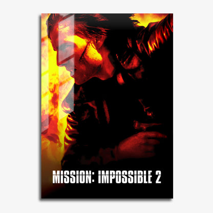 Flex Designs Metal Poster Mission Impossible II 11 x 17" Home Goods - Movie 2000 Movie Metal Poster