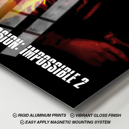 Flex Designs Metal Poster Mission Impossible II 11 x 17" Home Goods - Movie 2000 Movie Metal Poster