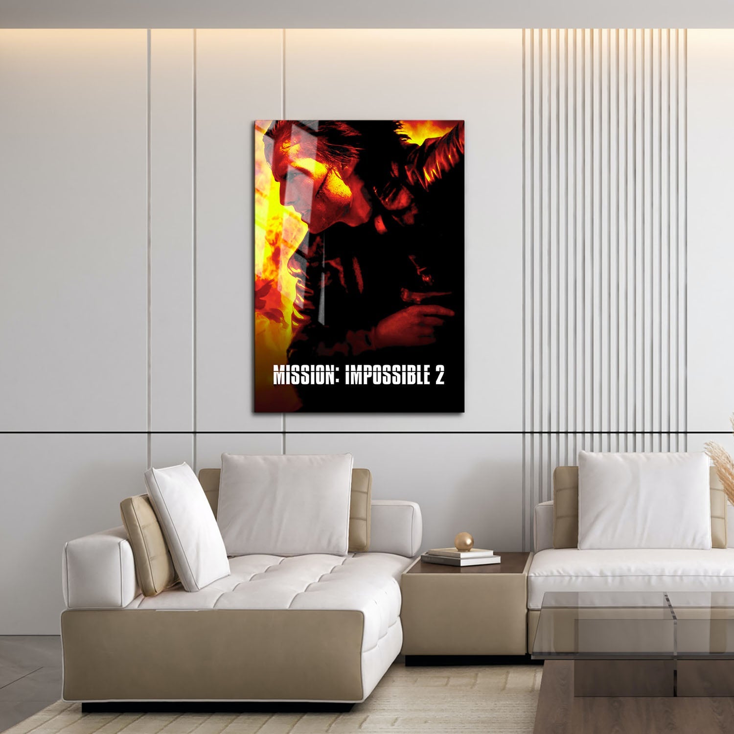 Flex Designs Metal Poster Mission Impossible II 16 x 24" Home Goods - Movie 2000 Movie Metal Poster