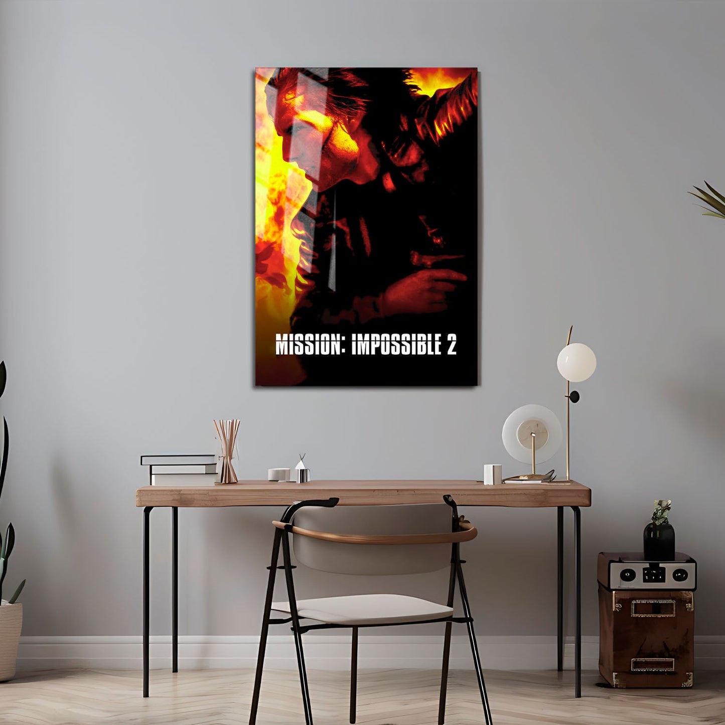 Flex Designs Metal Poster Mission Impossible II 24 x 36" Home Goods - Movie 2000 Movie Metal Poster