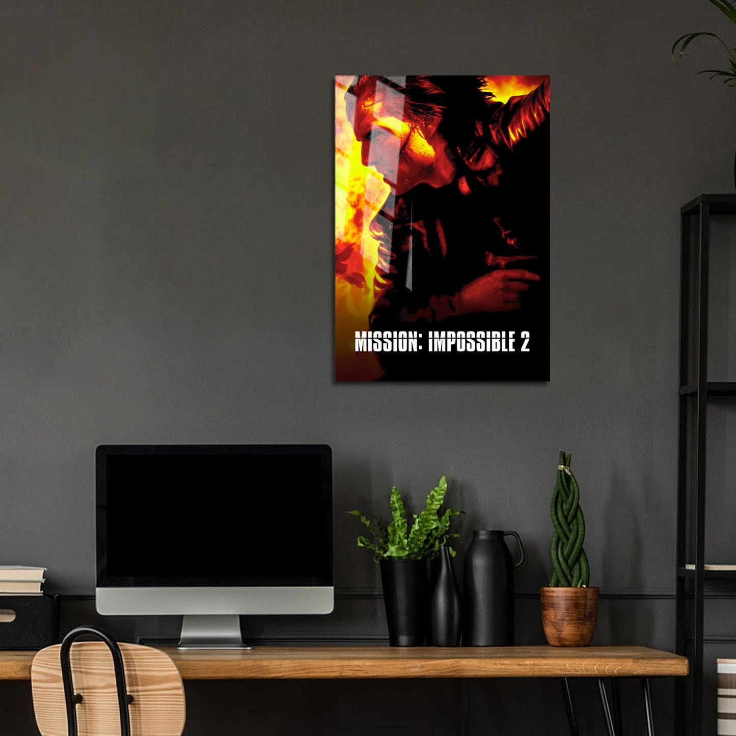 Flex Designs Metal Poster Mission Impossible II 5 x 7" Home Goods - Movie 2000 Movie Metal Poster