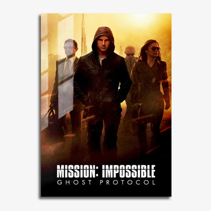 Flex Designs Metal Poster Mission Impossible - Ghost Protocol 11 x 17" Home Goods - Movie 2011 Movie Metal Poster