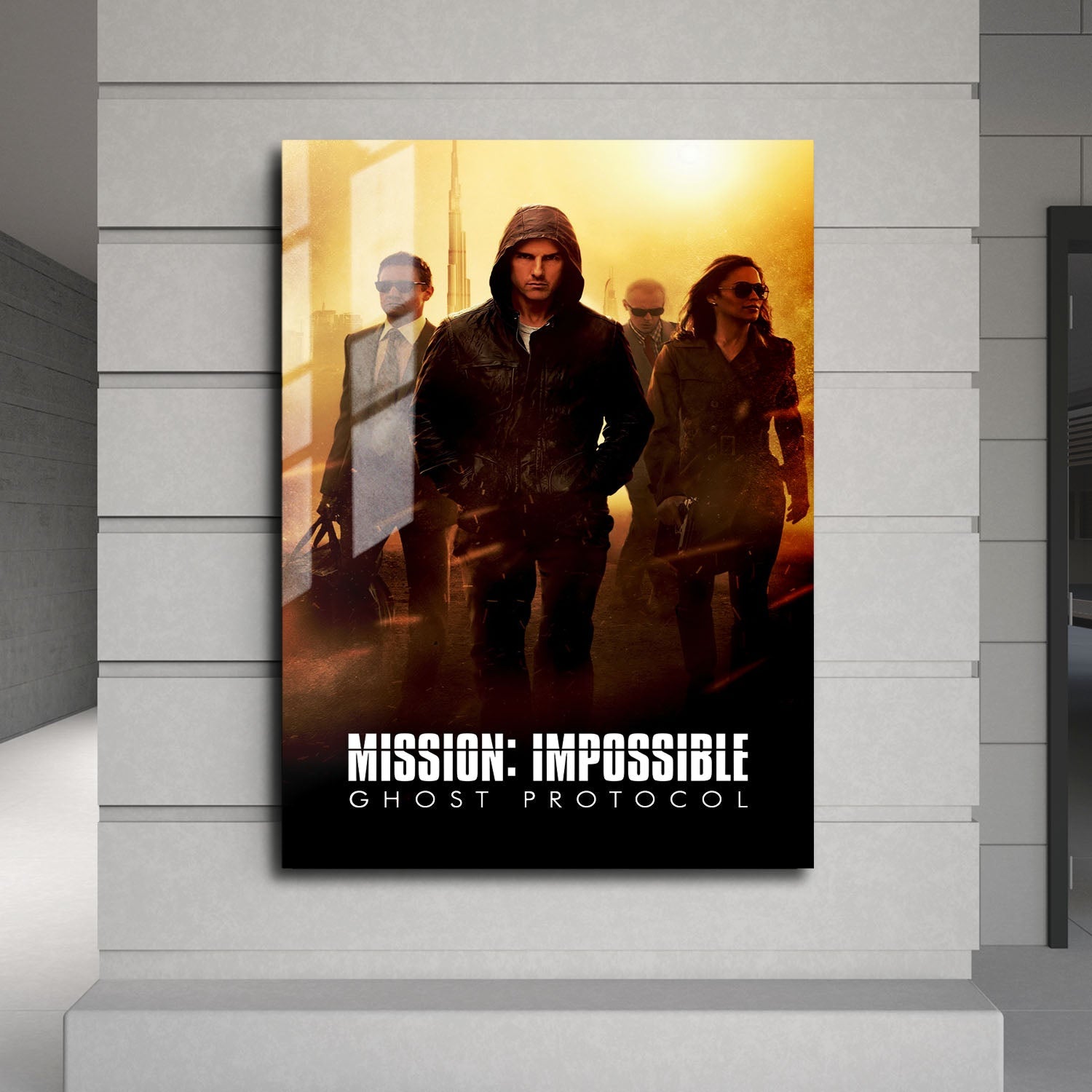 Flex Designs Metal Poster Mission Impossible - Ghost Protocol 24 x 36" Home Goods - Movie 2011 Movie Metal Poster
