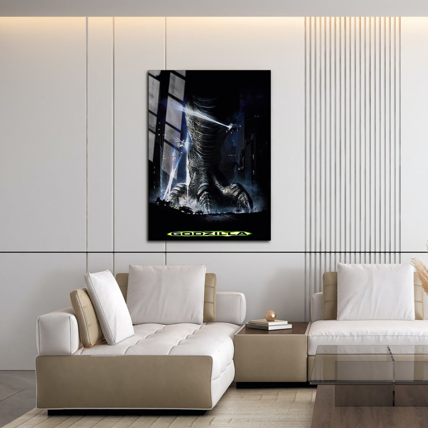 Flex Designs Metal Poster Godzilla 1998 16 x 24" Home Goods - Movie 1998 Movie Metal Poster