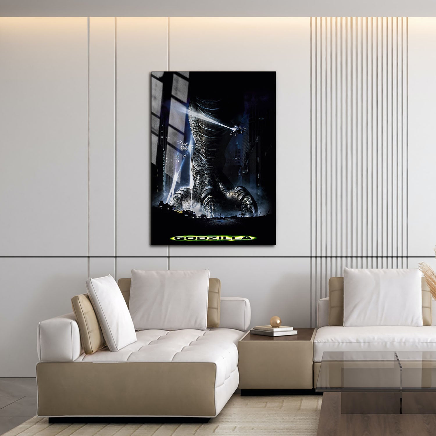 Flex Designs Metal Poster Godzilla 1998 16 x 24" Home Goods - Movie 1998 Movie Metal Poster