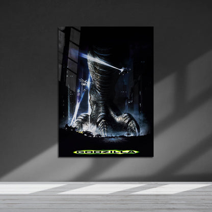 Flex Designs Metal Poster Godzilla 1998 5 x 7" Home Goods - Movie 1998 Movie Metal Poster
