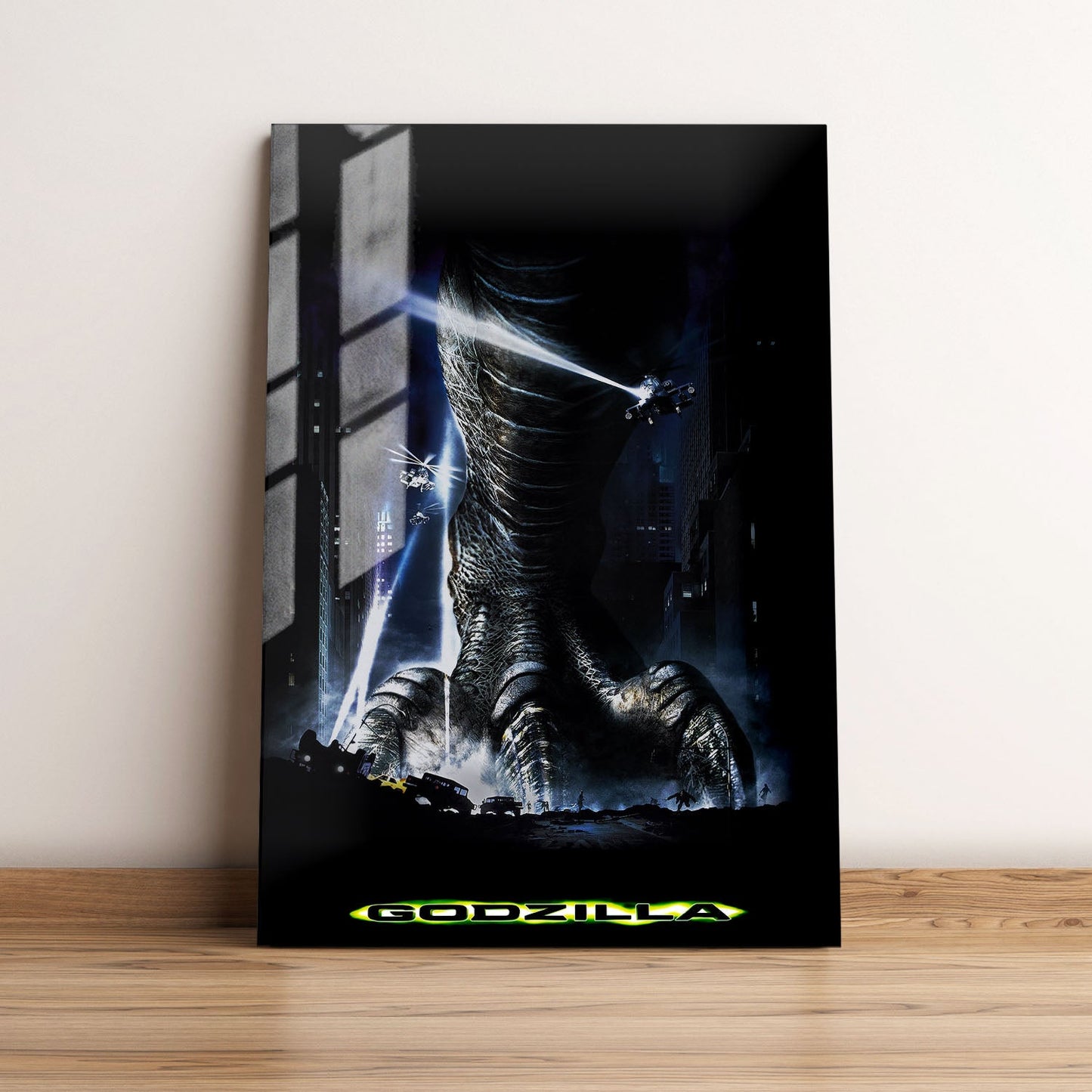 Godzilla 1998 Movie Metal Poster