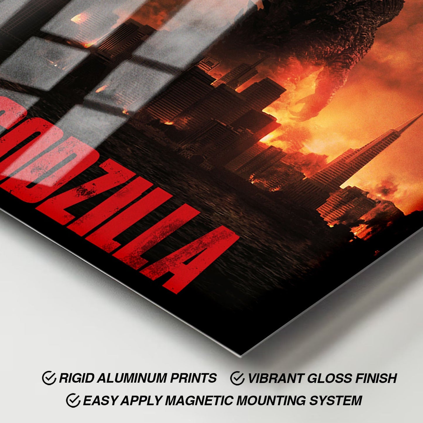 Flex Designs Metal Poster Godzilla 2014 11 x 17" Home Goods - Movie 2014 Movie Metal Poster