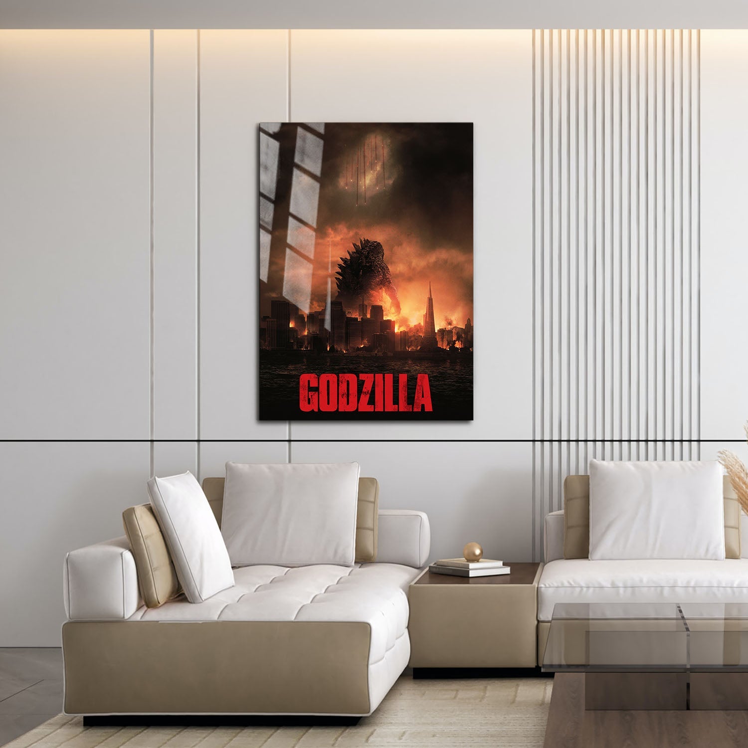 Flex Designs Metal Poster Godzilla 2014 16 x 24" Home Goods - Movie 2014 Movie Metal Poster