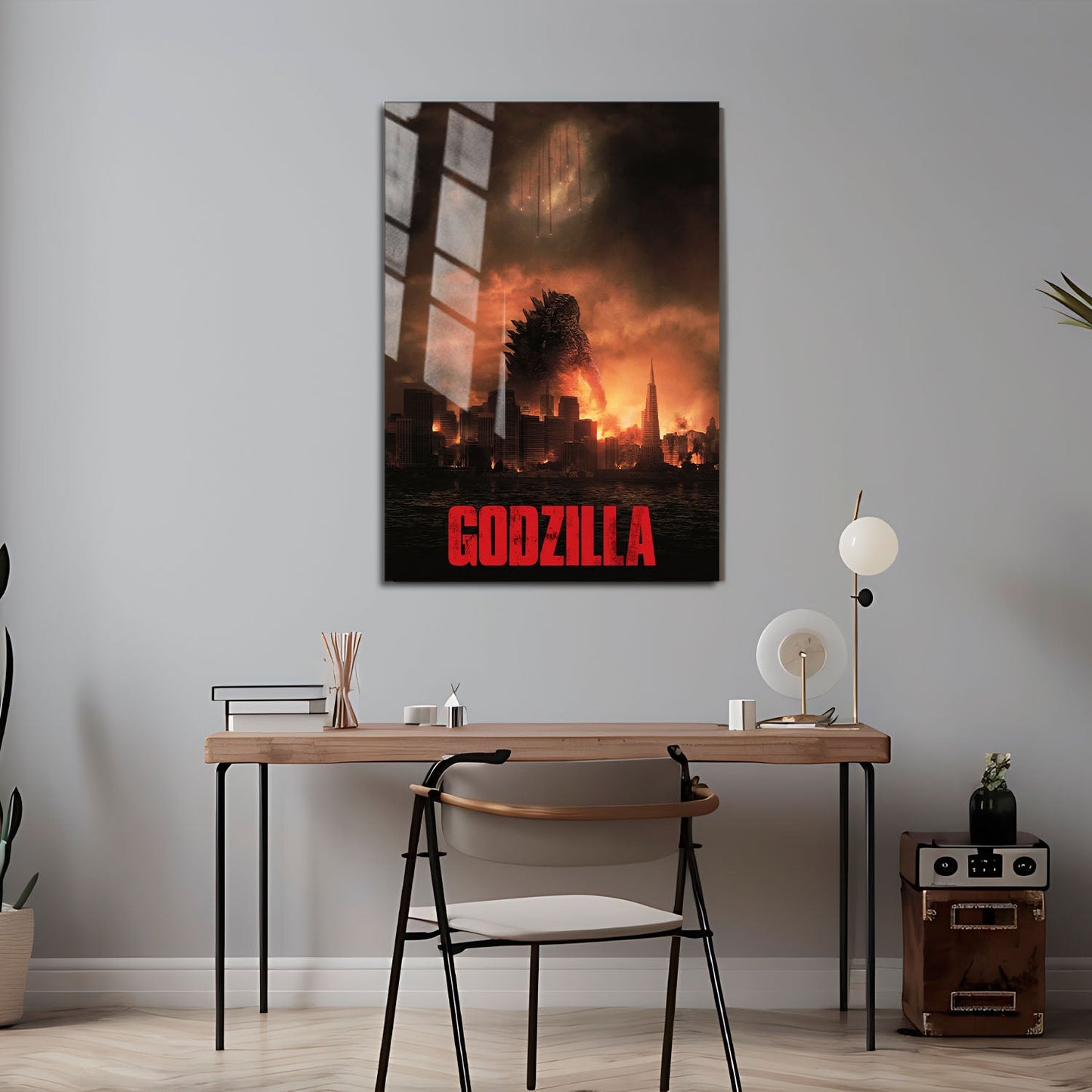 Flex Designs Metal Poster Godzilla 2014 24 x 36" Home Goods - Movie 2014 Movie Metal Poster