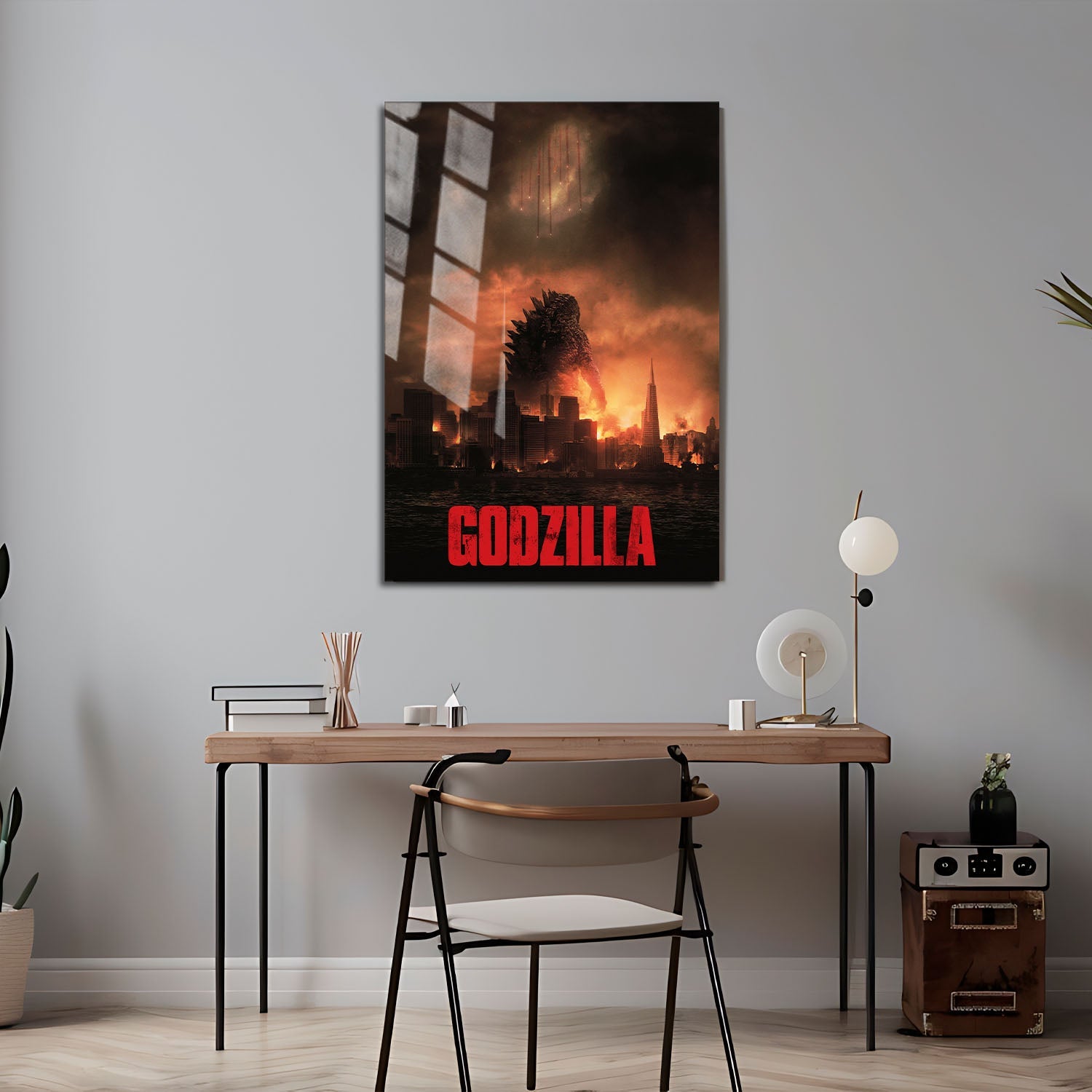 Flex Designs Metal Poster Godzilla 2014 24 x 36" Home Goods - Movie 2014 Movie Metal Poster