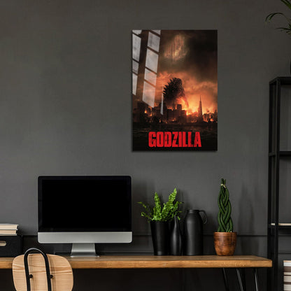 Flex Designs Metal Poster Godzilla 2014 5 x 7" Home Goods - Movie 2014 Movie Metal Poster