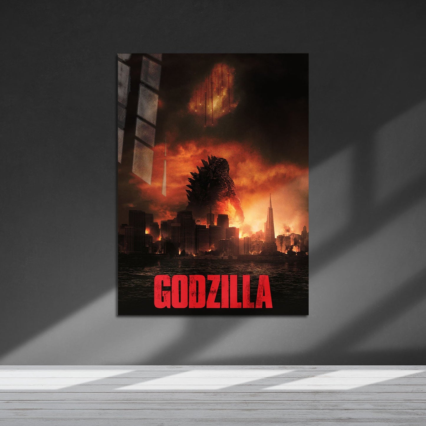 Flex Designs Metal Poster Godzilla 2014 5 x 7" Home Goods - Movie 2014 Movie Metal Poster