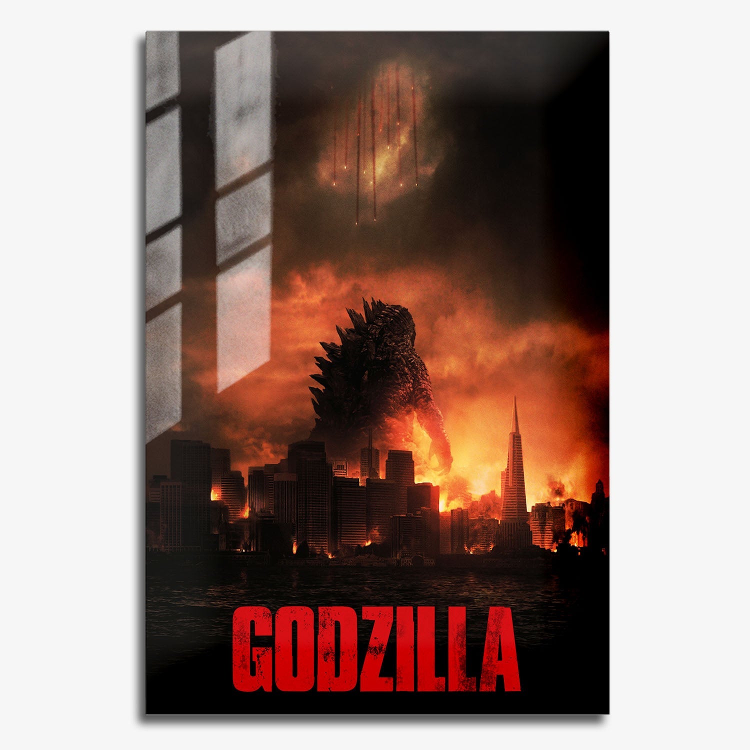 Flex Designs Metal Poster Godzilla 2014 11 x 17" Home Goods - Movie 2014 Movie Metal Poster