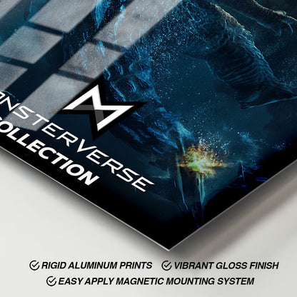 Flex Designs Metal Poster Godzilla vs Kong Monsterverse 11 x 17" Home Goods - Movie 2021 Movie Metal Poster