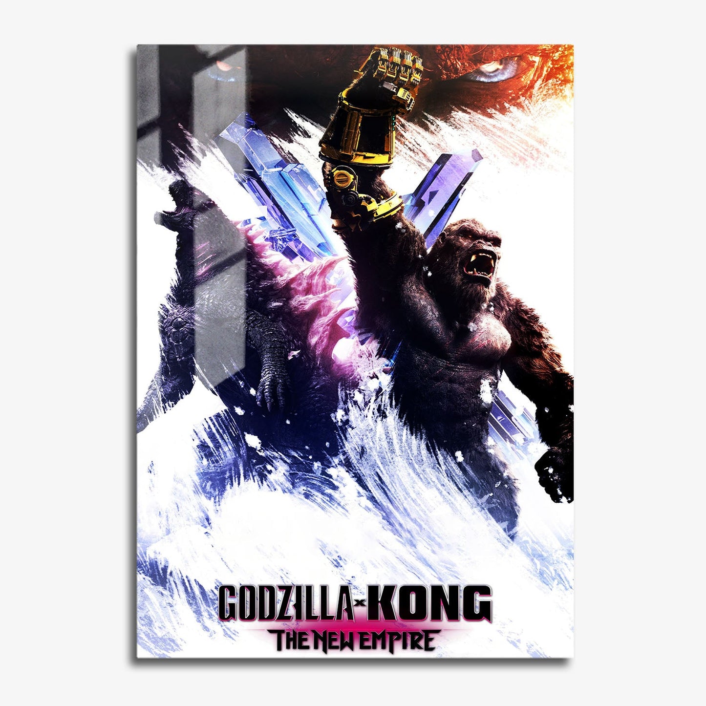 Flex Designs Metal Poster Godzilla x Kong The New Empire 11 x 17" Home Goods - Movie 2024 Movie Metal Poster