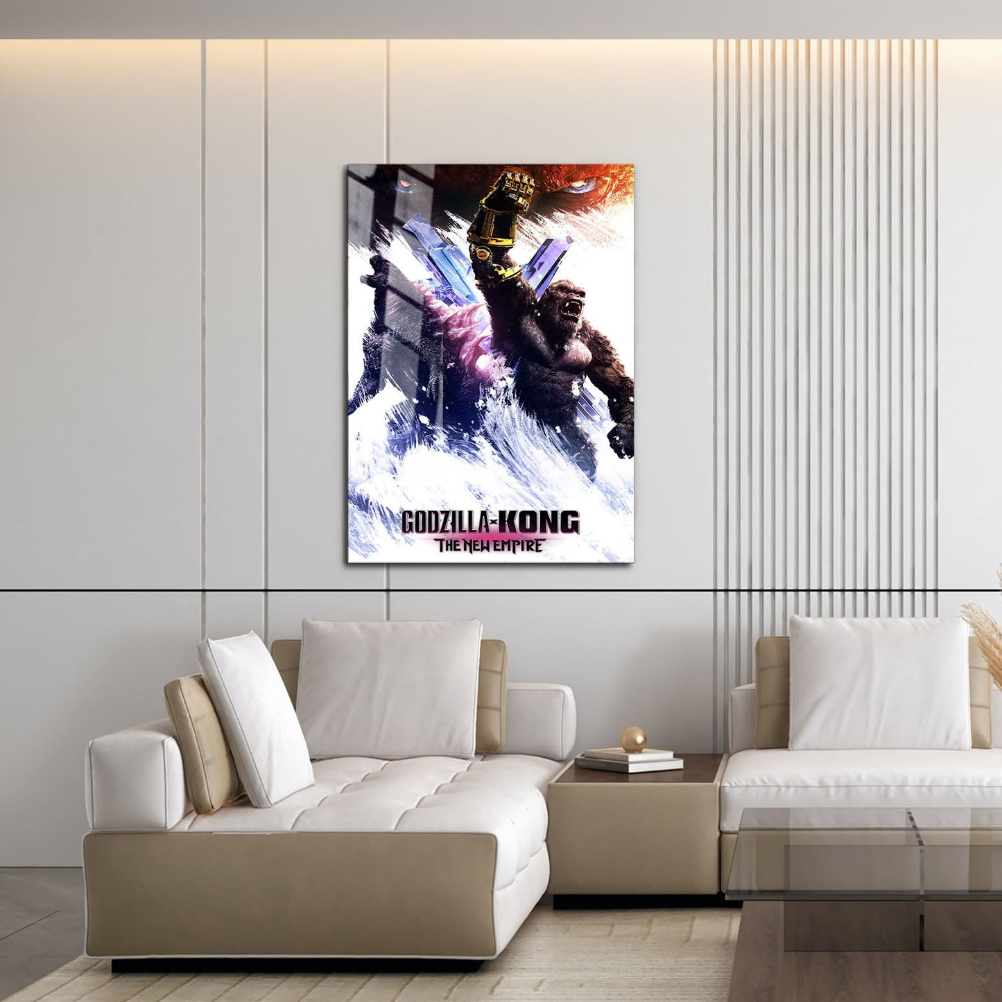 Flex Designs Metal Poster Godzilla x Kong The New Empire 16 x 24" Home Goods - Movie 2024 Movie Metal Poster